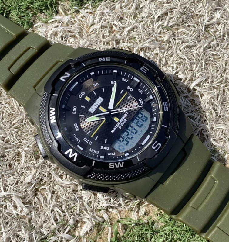 Чоловічий годинник Skmei 1454AG Army Green Фото 2